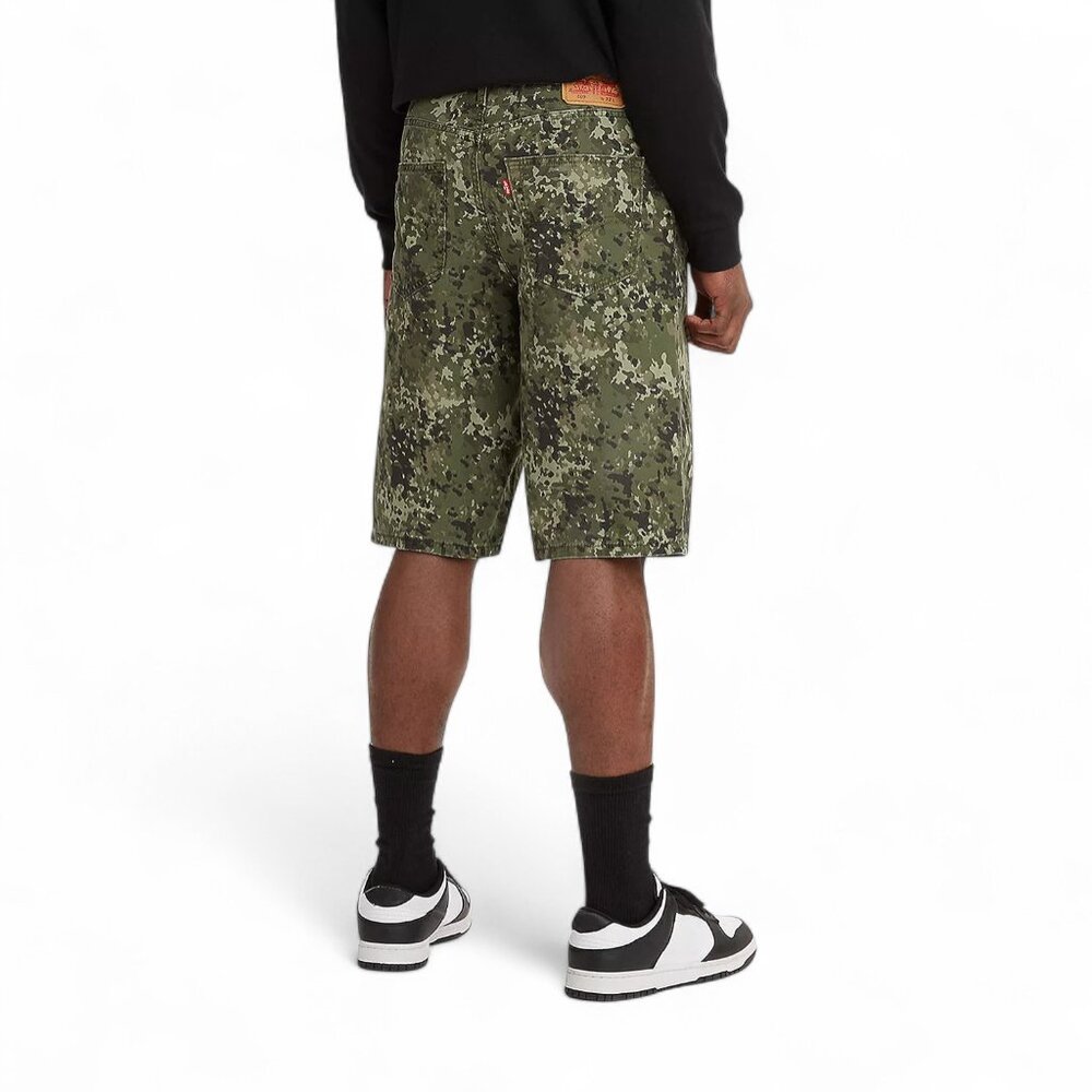 Levi's 469 Loose Fit Jean Shorts Mens Size 32 Digital Camo Lightweight Jorts NWT